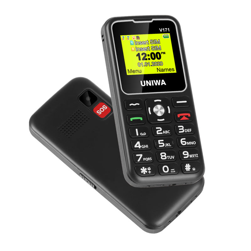 UNIWA V171 Dual SIM 1.77 inch Mobile Phone 1000mAh Battery 2G GSM Cellphone UNIWA V171 Dual SIM 1.77 inch Mobile Phone 1000mAh Battery 2G GSM Cellphone
